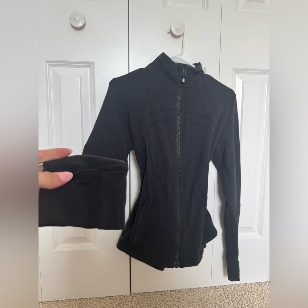🖤Lululemon Athletica Black zip up Scuba